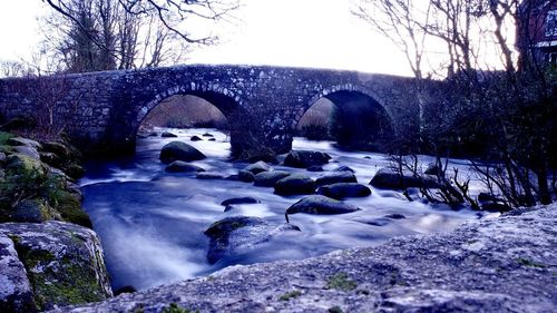 Scenic view of waterfall in winter