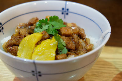 Close-up of food in bowl