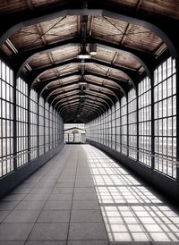 Diminishing perspective of footbridge