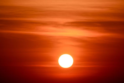 Scenic view of sunset sky