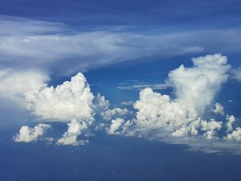 Low angle view of clouds in sky