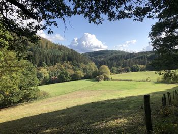 Scenic view of landscape against sky