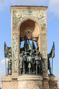 Low angle view of built structure against the sky