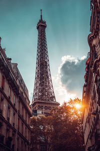 Low angle view of buildings against sky