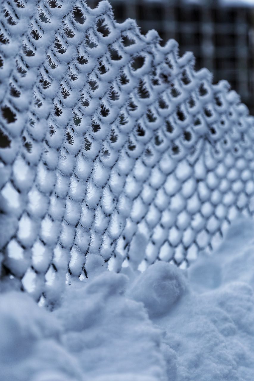 CLOSE-UP OF ICE CUBES IN WINTER