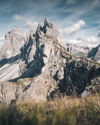 Scenic view of snow covered mountain against sky