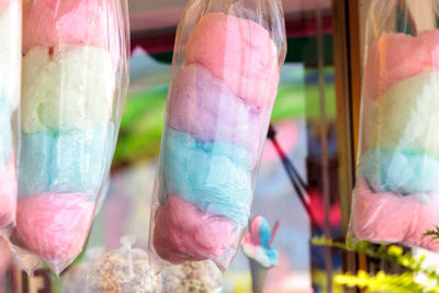 Close-up of colorful food for sale