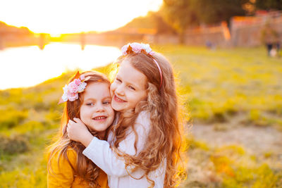 Portrait of smiling girl