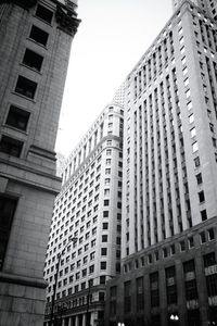 Low angle view of building against clear sky