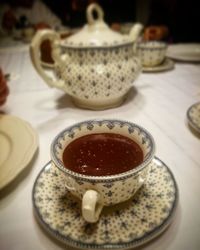 Close-up of drink on table