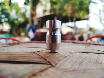 Close-up of drink on table