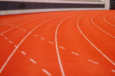 Running track at stadium
