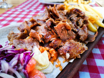 Close-up of food in plate