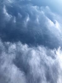 Low angle view of clouds in sky