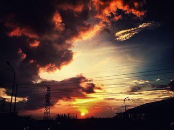 Scenic view of sky during sunset