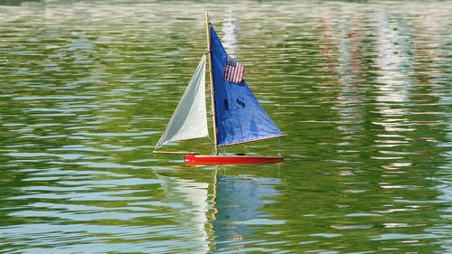 Boats in calm sea