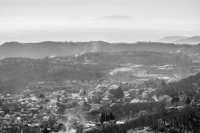 Aerial view of landscape