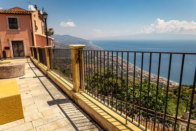 View of the top of a typical sicilian seafaring town