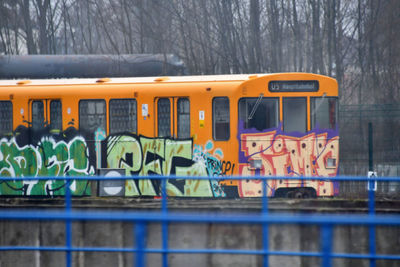 Graffiti on train