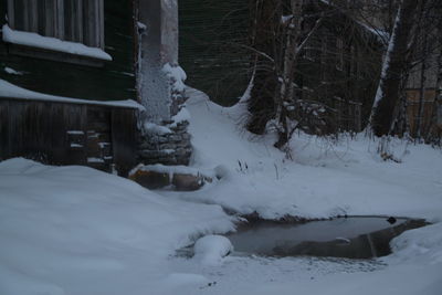 Snow covered landscape