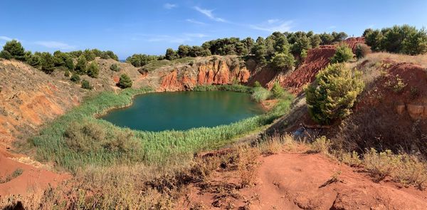 Panoramic view of landscape against sky