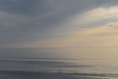 Boat in the distance on the black sea