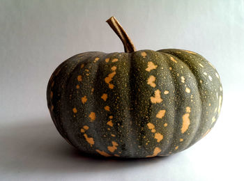 Close-up of apple against white background