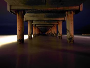 View of pier over sea