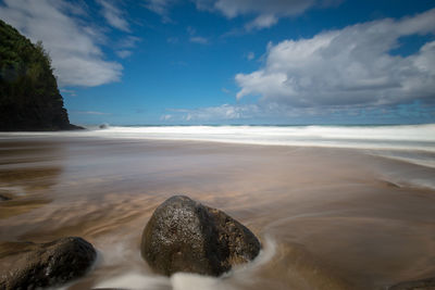 Scenic view of sea against sky