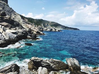 Scenic view of sea against sky