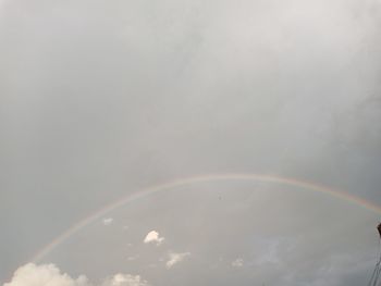 Scenic view of rainbow in sky