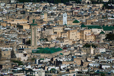 High angle view of a city