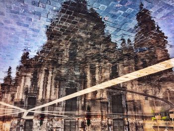 Low angle view of built structure against sky