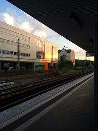 Railroad tracks against sky