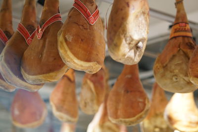 Close-up of ice cream hanging