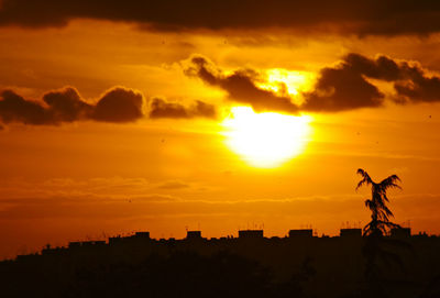 Sun shining through clouds