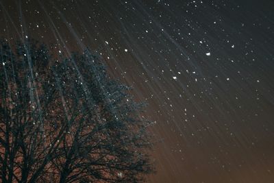 Low angle view of sky at night