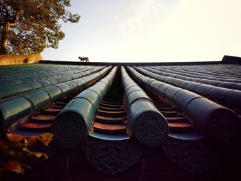 Panoramic shot of roof against sky