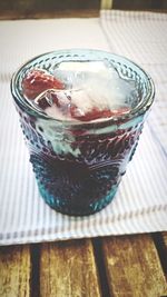 Close-up of drink on table