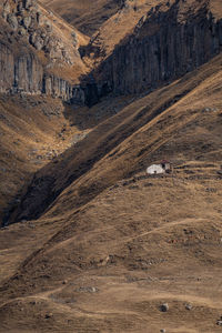 Scenic view of rocky mountains