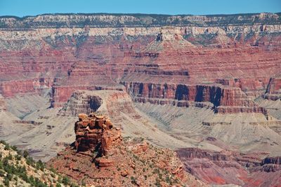 View of rock formations