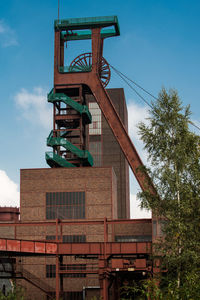 Low angle view of built structure against sky