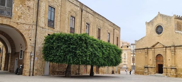 Panoramic shot of historic building against sky