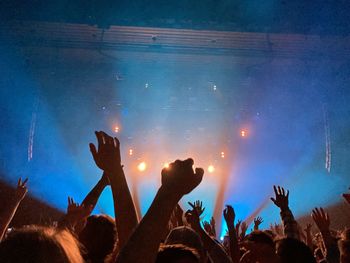 Crowd at music concert