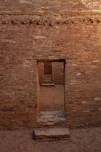 Brick wall of old building