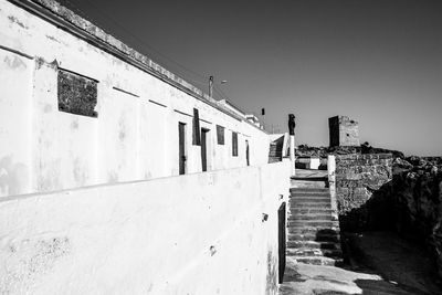 View of old building against clear sky