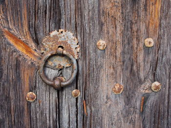 Full frame shot of wooden door