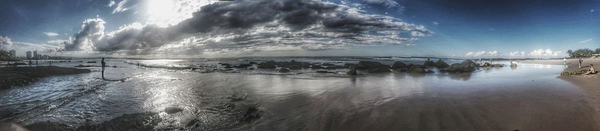 Panoramic view of sea against sky