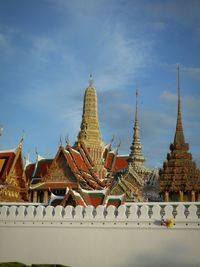 Low angle view of temple