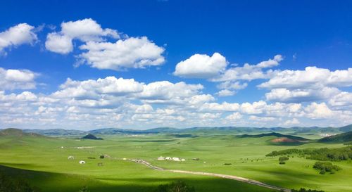 Scenic view of landscape against sky